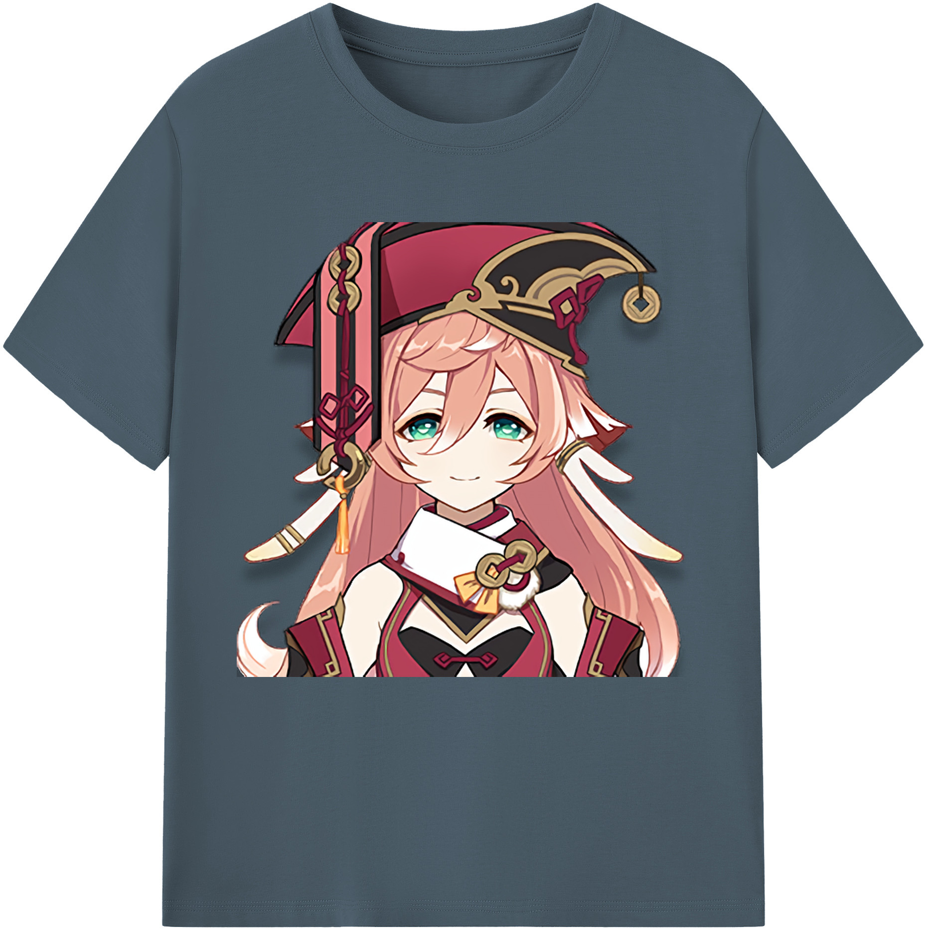 げんし神 ヤンフェイ genshin Yanfei 綿100％半袖Tシャツ（フロントプリント）